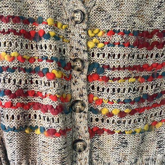 Kensie Pieces V Neck Cardigan Sweater - Picture 2 of 3